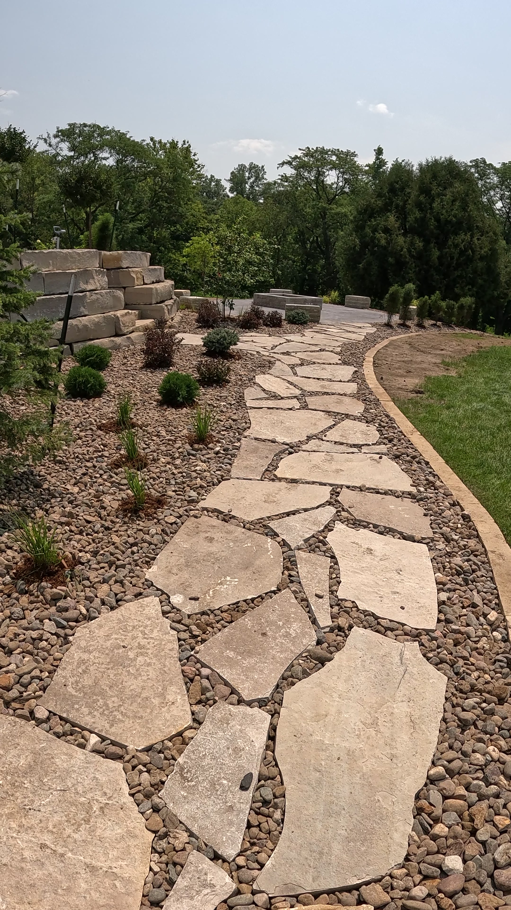 Flagstone Paver Walkway in Ankeny