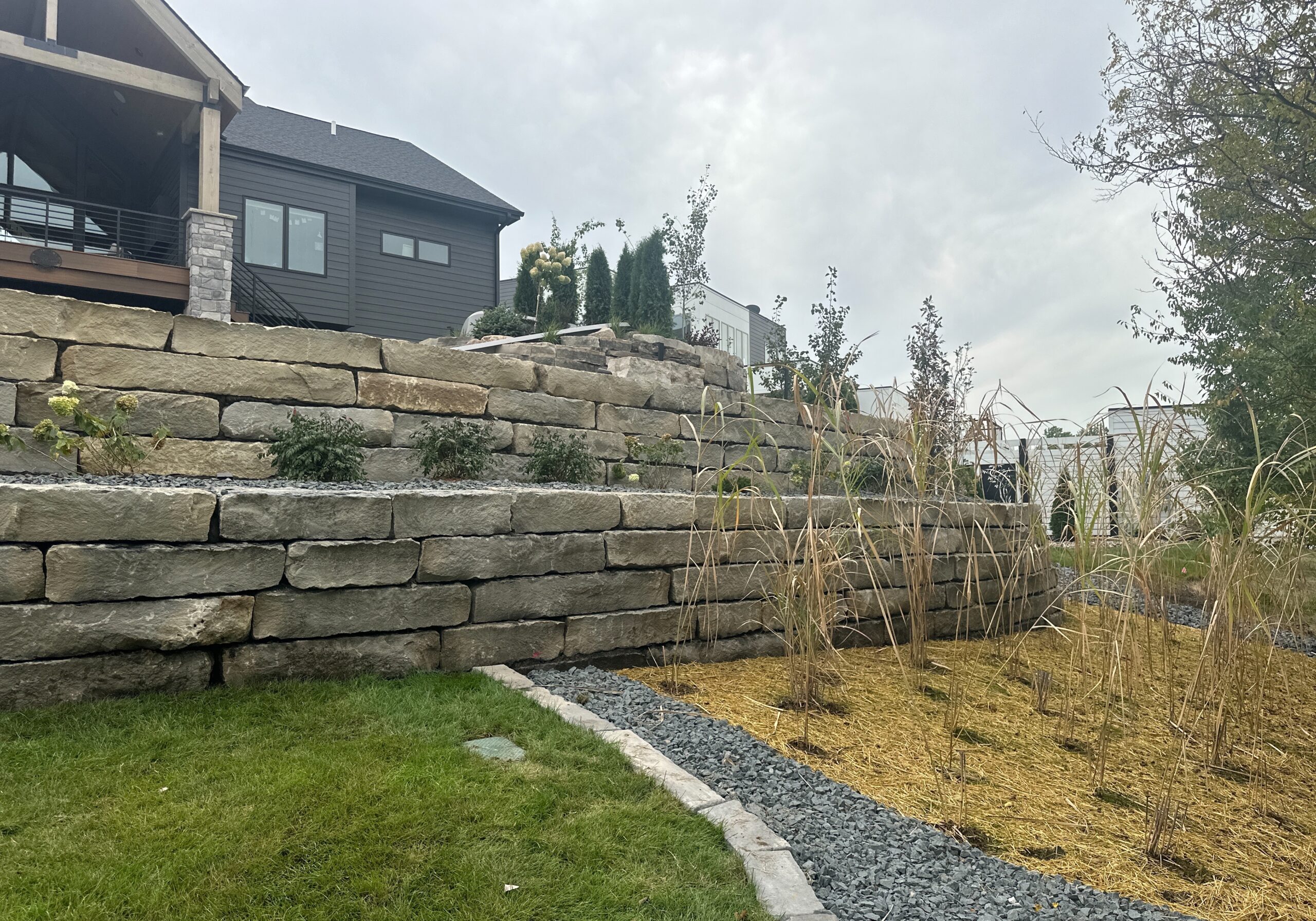 Berkland Retaining wall and landscaping 1
